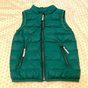 Hanna Andersson down vest, Forest green, size 120 cm (US 5)